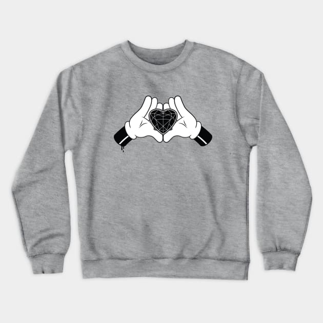 Diamond Heart Crewneck Sweatshirt by Woah_Jonny